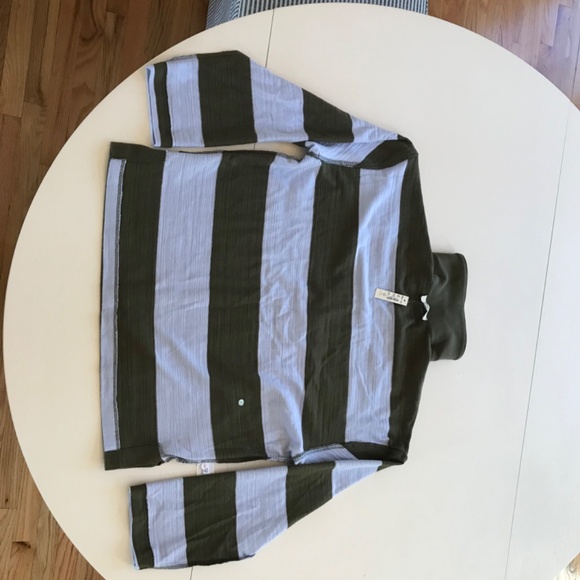 VINTAGE-INSPIRED MADEWELL 100 % COTTON STRIPE RUGBY POLO - Picture 9 of 12
